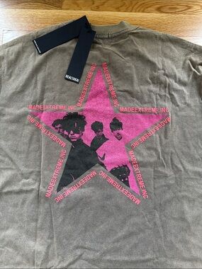 Realtakai Men’s Short Sleeve Graphic Tee - Olive NWT heavyweight size large